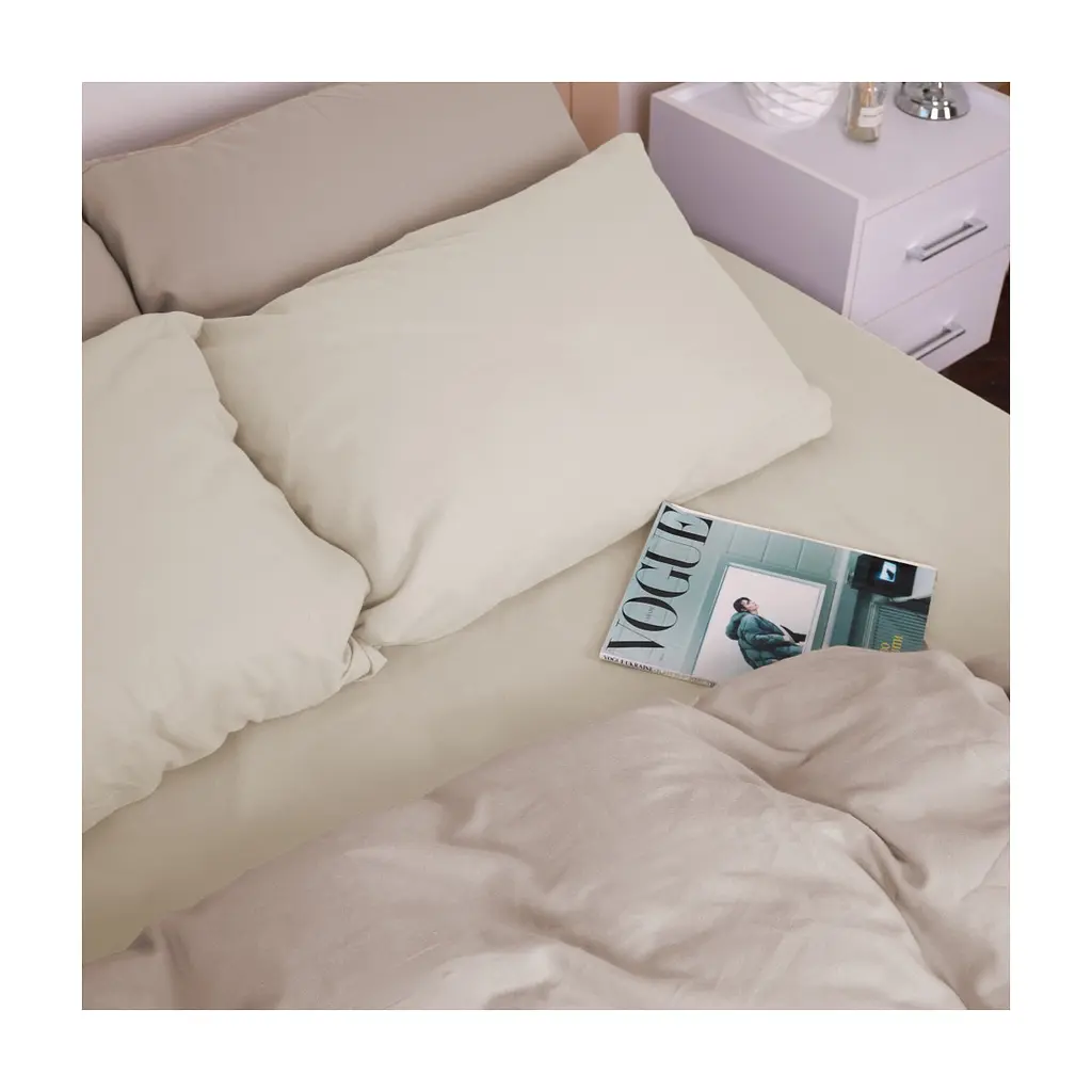 Постільна білизна MirSon 007-004 Milk/Cappuchino Фланель 2x143x210 Сімейний (2200009659454) - фото 4