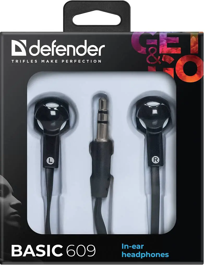Навушники Defender Basic-609 Black/White (63609) (6232795) - фото 3