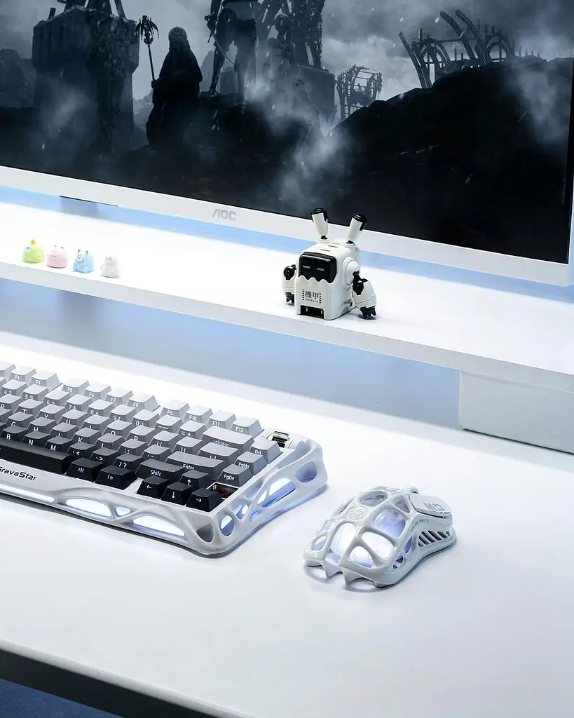 Миша GravaStar Mercury M2 BT/WL/USB-A RGB Opaline White (GRAVASTARM2_WHT) - фото 7