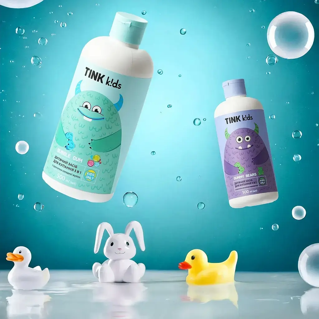 Дитячий засіб для купання 3 в 1 Tink kids Gummy Bears 500 мл (289695) - фото 6