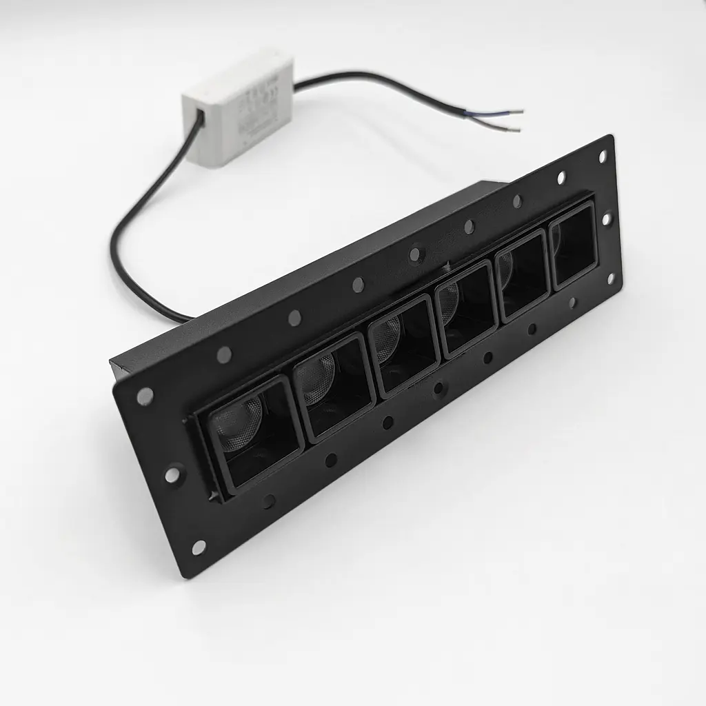 Встраиваемый светильник Skarlat RSL74146 6x2W BK 3000K - фото 2