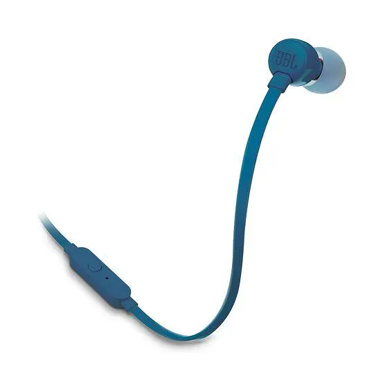 Навушники JBL T110 In-ear Mic Blue (JBLT110BLU) - фото 2