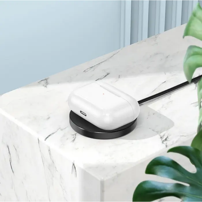 Беспроводные вакуумные наушники в кейсе Hoco EW68 300mAh, BT V5.4 Белый - фото 8