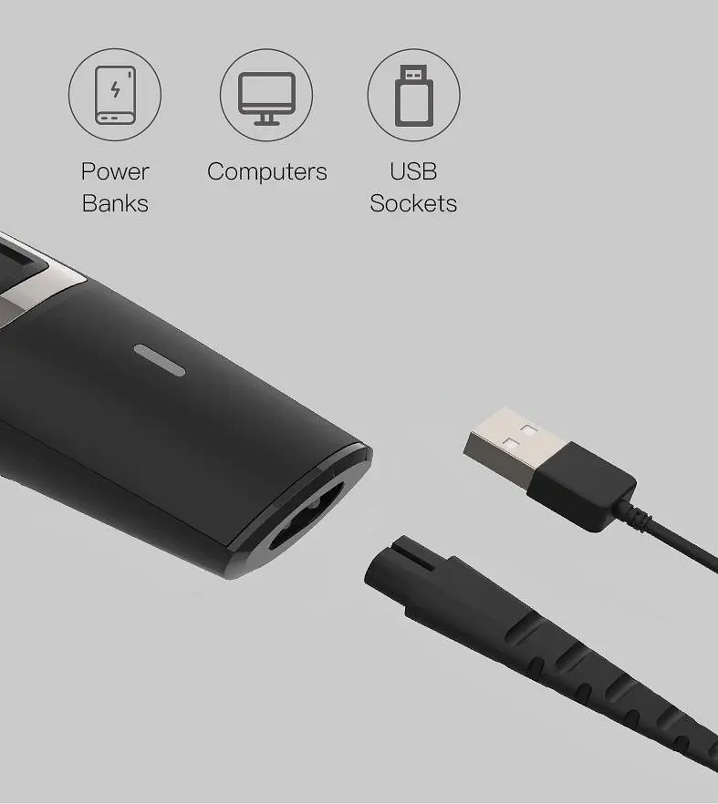 Машинка для стрижки Xiaomi Enchen Sharp 3S (EC-2002) Black [47862] - фото 4