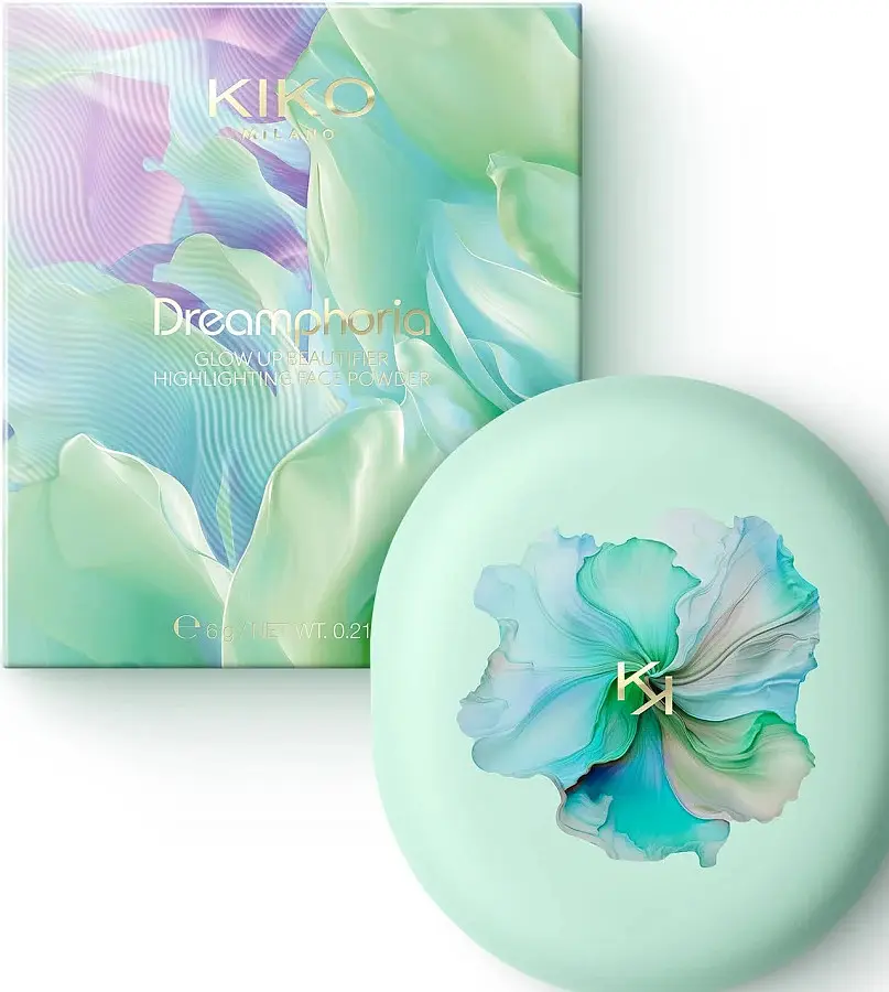 Kiko dreamphoria glow up beautifier highlighting face powder 01 - хайлайтер - фото 2