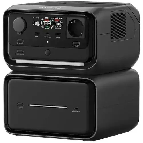 Зарядная станция EcoFlow RIVER 3 MAX Plus Wireless, Black, 600 Вт/858 Вт/ч