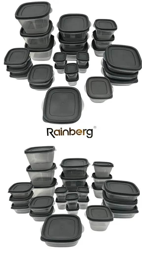 Набір пластикових судочків Rainberg сірі FS-306 - фото 2
