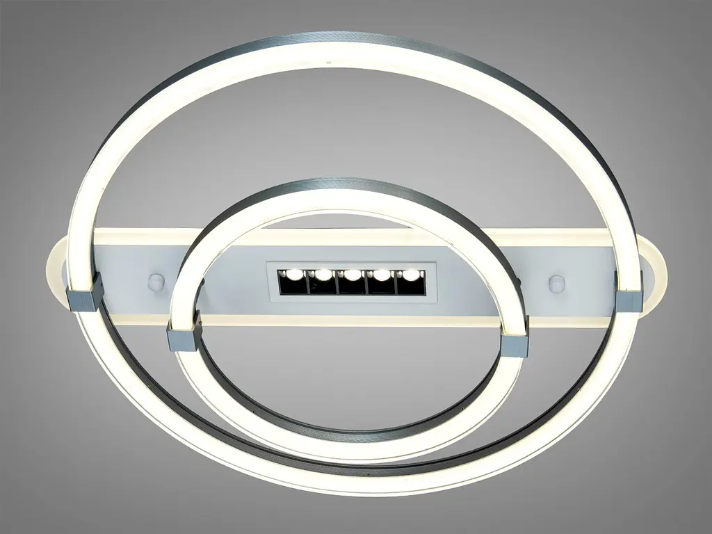 Сучасна LED-люстра кільця Diasha 5141/500+300GR 88W, 4840 lm, 56x50 см - фото 3