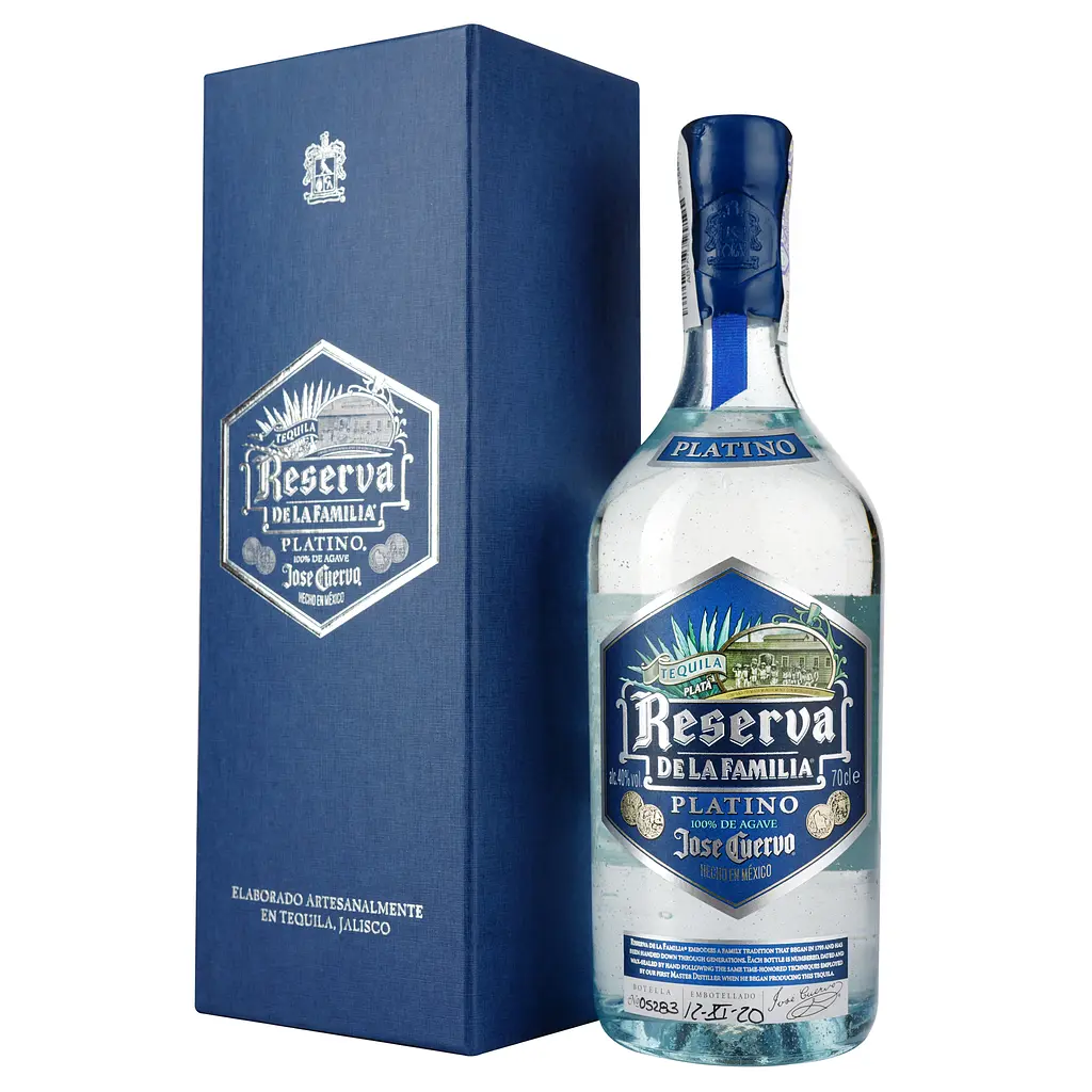 Текіла Jose Cuervo Platino 100% Agave 40% 1.4 л (2 шт. х 0.7 л) - фото 2