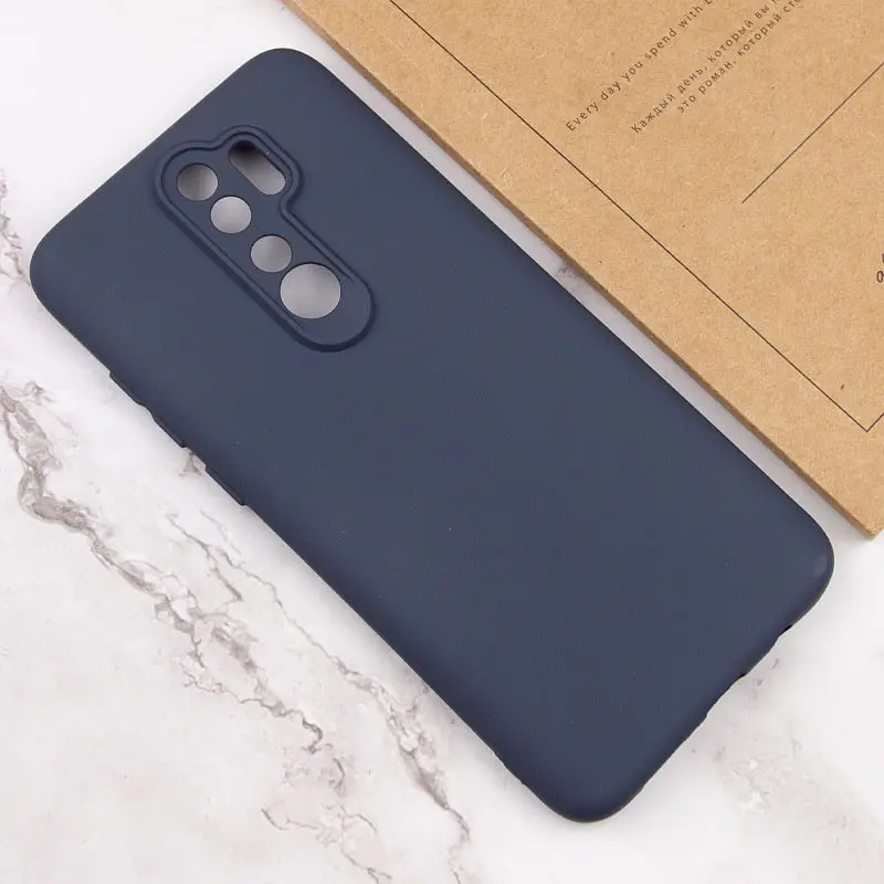 Чохол TPU Getman Liquid Silk Full Camera для Xiaomi Redmi 9 Синій / Midnight Blue - фото 4