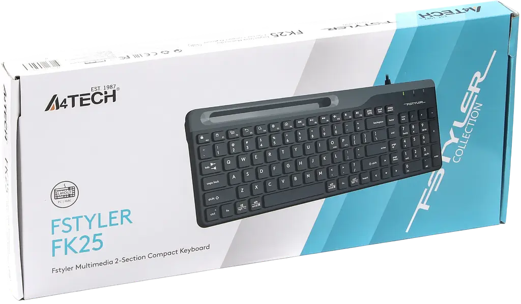 Клавіатура A4Tech Fstyler FK25 Black - фото 3