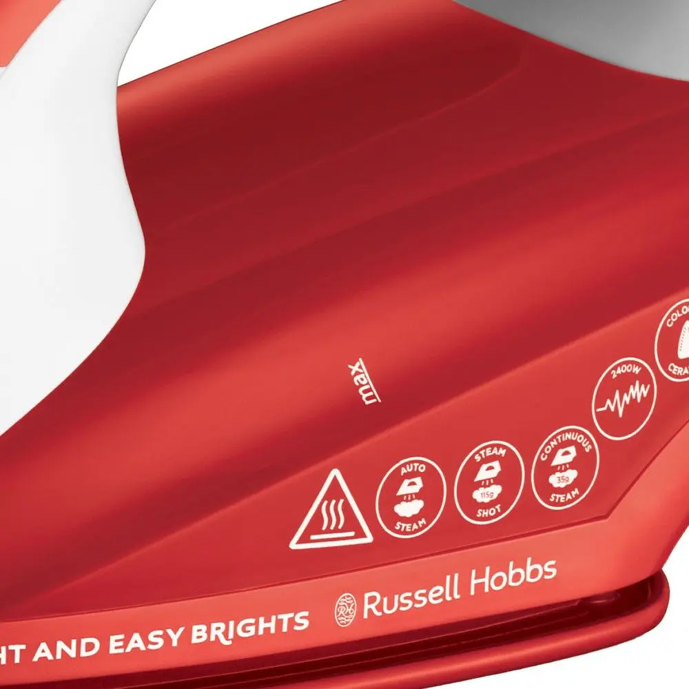Утюг Russell Hobbs Light&Easy Brights Apple 2600 Вт красный (26481-56) - фото 6