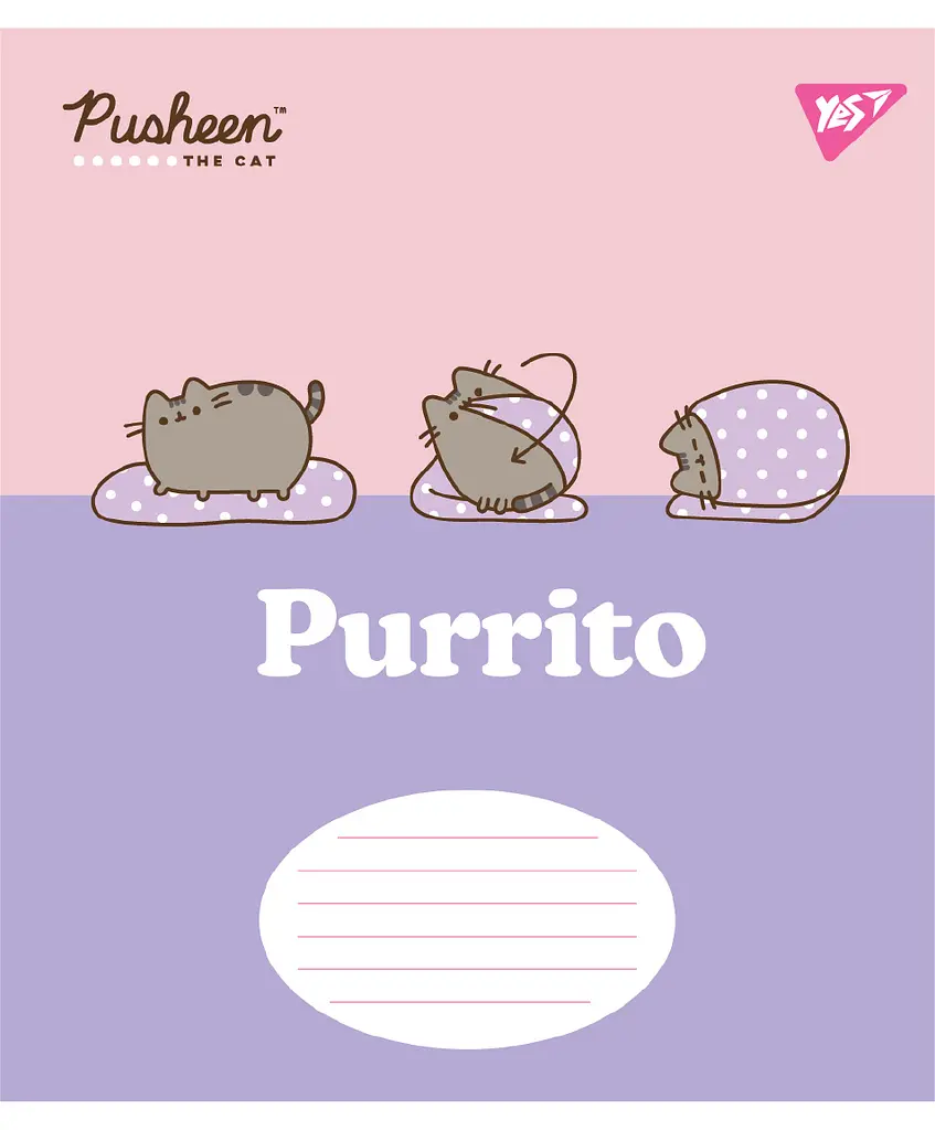 Набір зошитів шкільних YES А5/12 лінія Pusheen The Cat 25 шт (767613) - фото 6