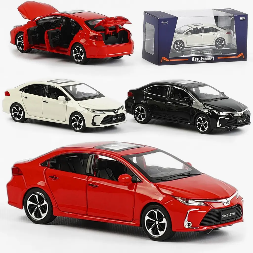 Колекційна металева модель автомобіля АвтоЕксперт Toyota Corolla з інерцією, світлом та звуком 1:32 - фото 10