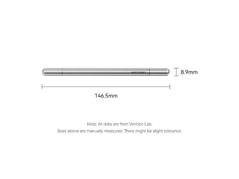 Стилус Vention 2-in-1 Stylus Pen Gray Aluminum Alloy Type (KQMH0) - фото 2