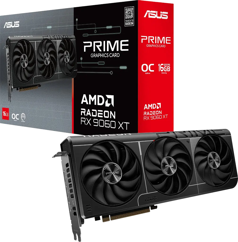 Відеокарта AMD Radeon RX 9060 XT 16GB Asus Prime OC (PRIME-RX9060XT-O16G) - фото 4
