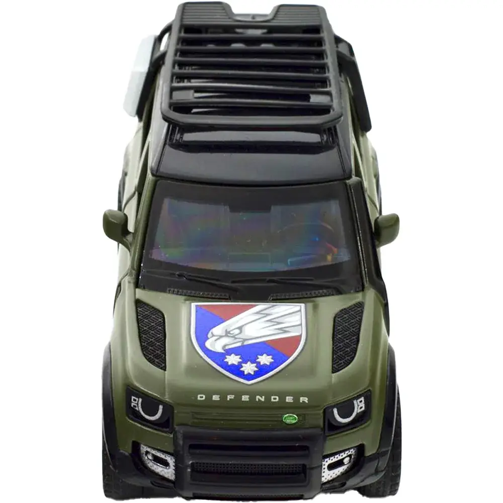 Машинка TechnoDrive серії Шеврони Героїв LAND ROVER DEFENDER 110 "25 ОВДБр" - фото 8