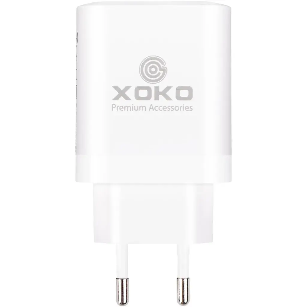 Зарядний пристрій XoKo 1xUSB-C PD45W + 1xUSB QC3.0 GaN white (XK-QC-450) - фото 2