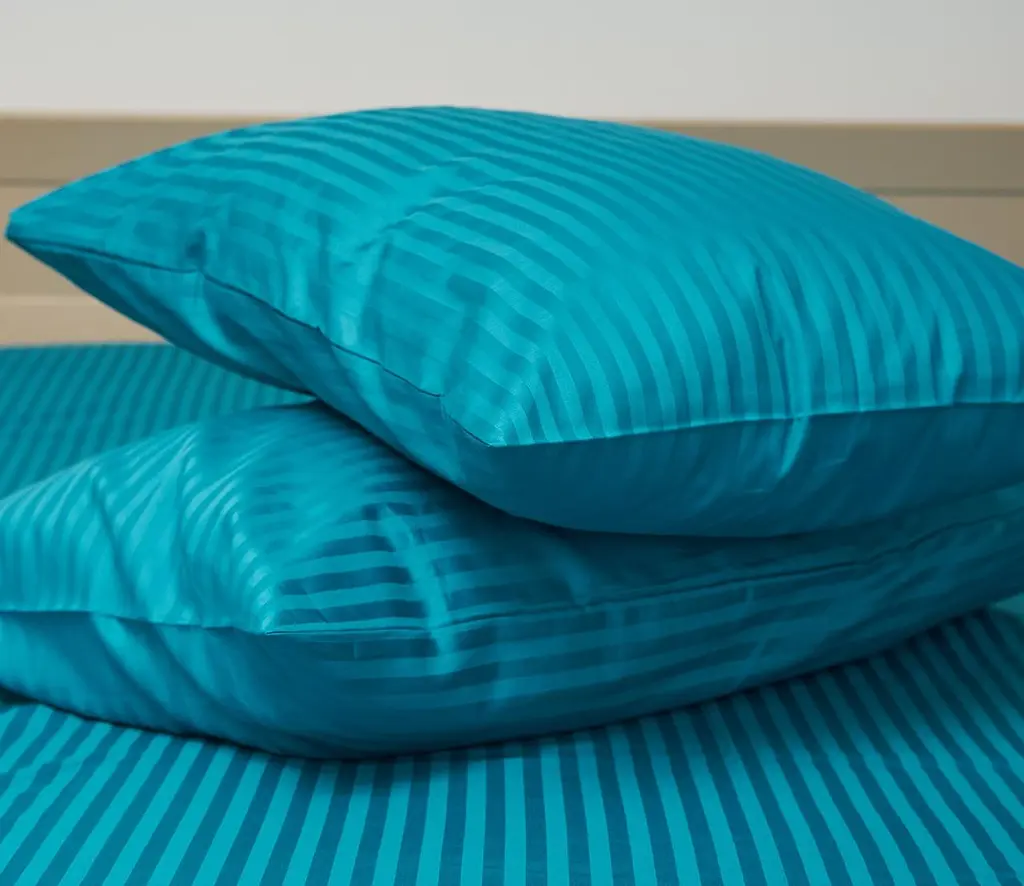 Набор наволочек Moon&Star Satin Stripe Turkish Blue 40х60 см 2 шт - фото 4