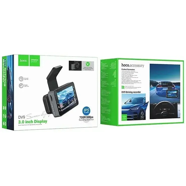 Видеорегистратор для авто Hoco DV9 3-inch screen driving recorder (720P) - фото 7
