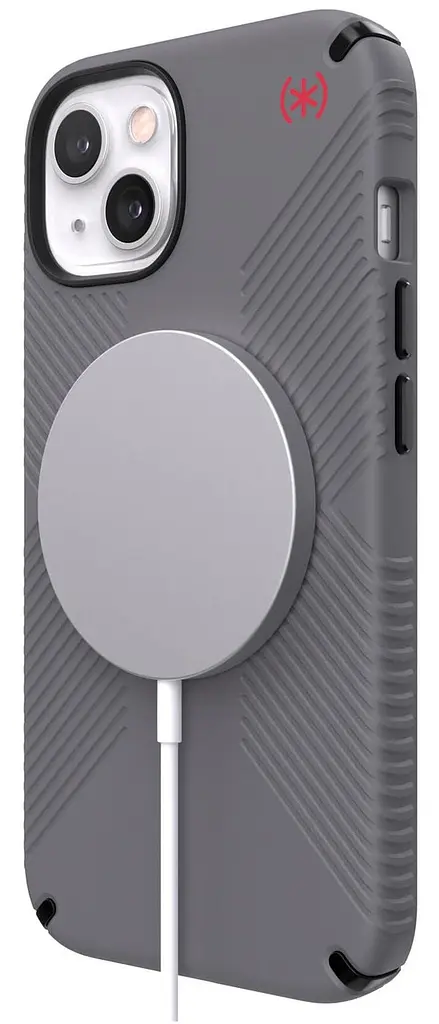 Чохол протиударний з антимікробним покриттям Speck Presidio2 Grip MagSafe 141759-9133 для Apple iPhone 13/14 (6.1") Grey