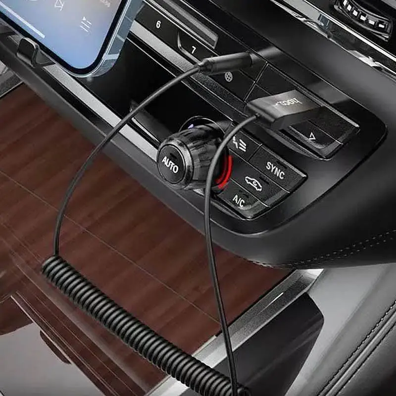 Аудио ресивер Hoco E78 Benefit Металлический серый - фото 2