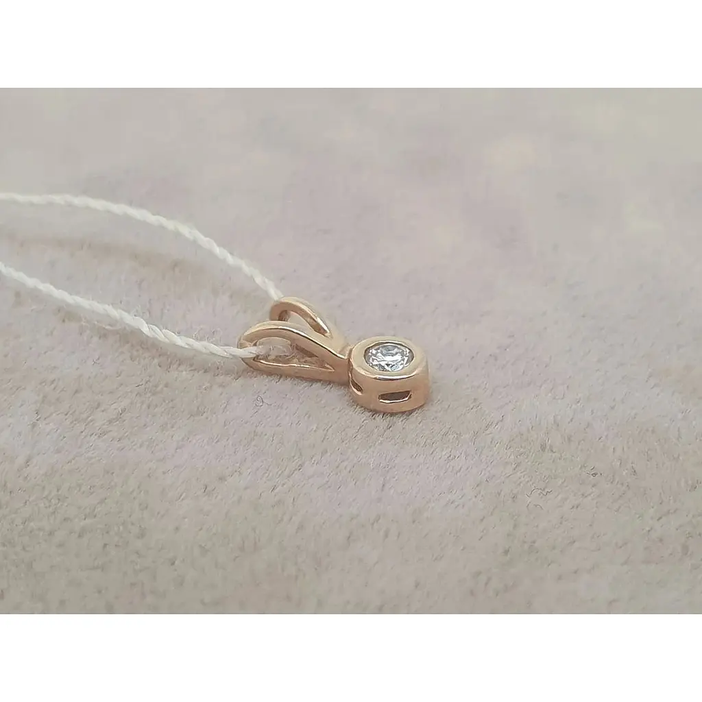 Золота підвіска Персей ФП з діамантом. 3041560 - фото 3