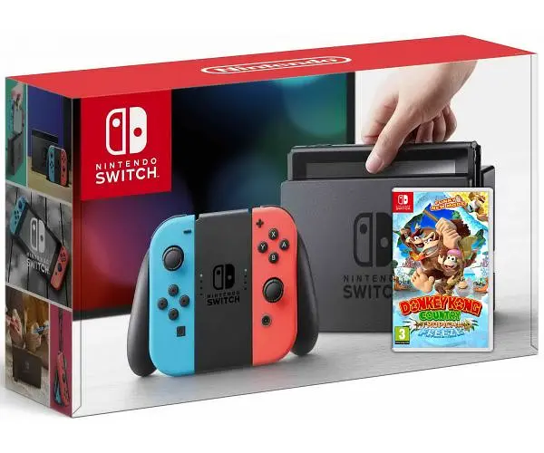 Ігрова консоль Nintendo Switch Neon Blue-Red Гра Donkey Kong Country: Tropical Freeze - фото 5