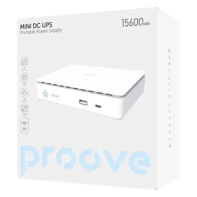 Источник бесперебойного питания для роутеров Proove Mini DC UPS 15600mAh - фото 5