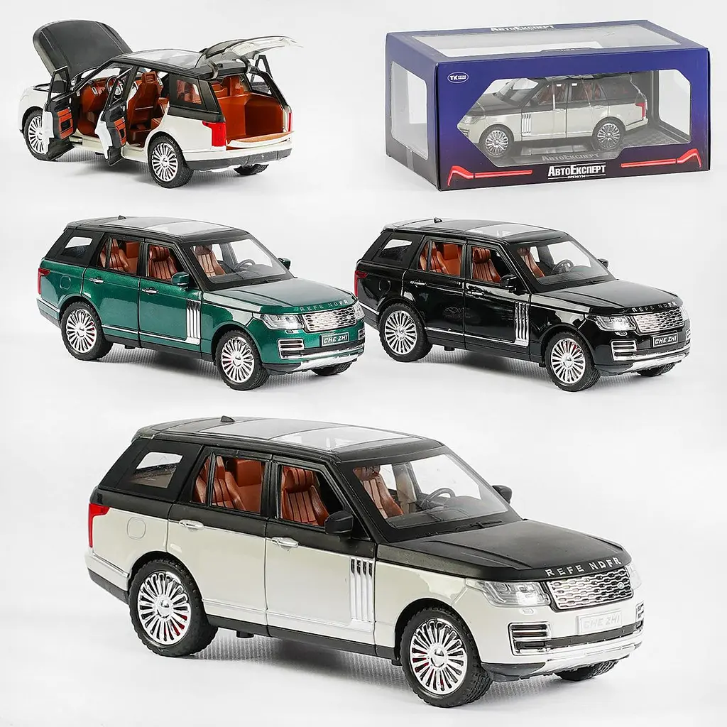 Колекційна металева модель позашляховика АвтоЕксперт Range Rover з інерцією, світлом та звуком 1:24 - фото 10