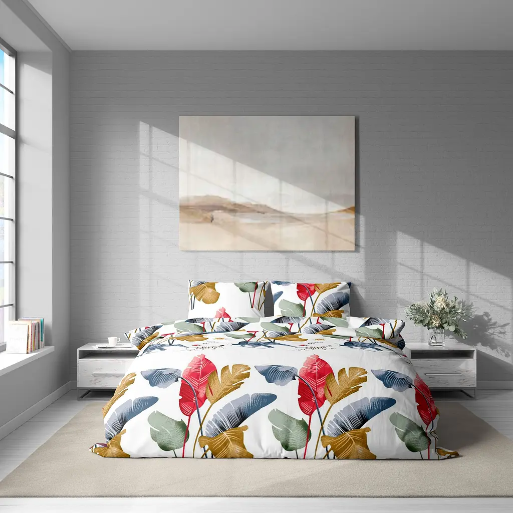 Комплект постельного белья LeLit двуспальный 180х215 см поплин L-2052/2 разноцветный (le2000000299136) - фото 2