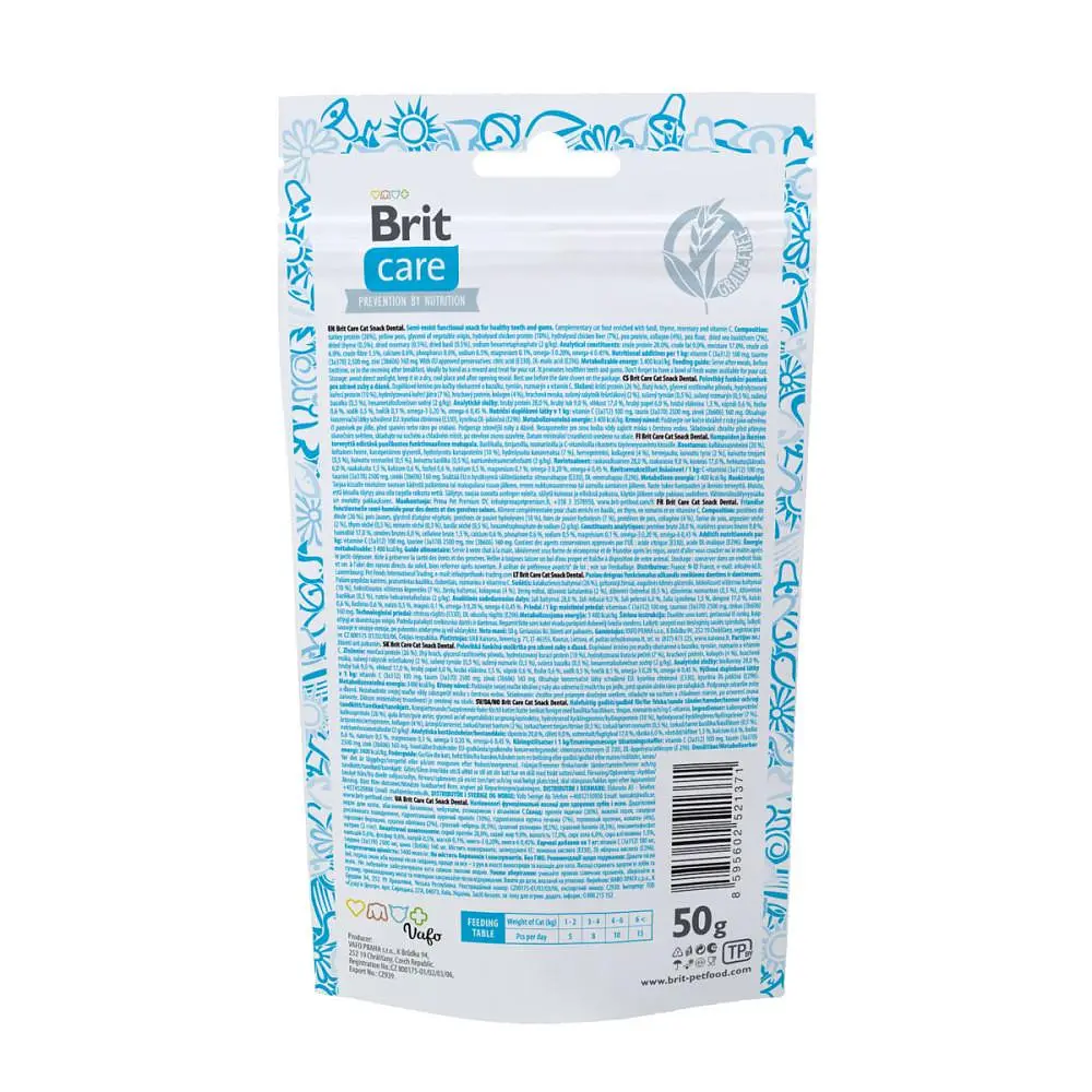 Ласощі для котів Brit Care Functional Snack Dental для зубів 50 г - фото 3