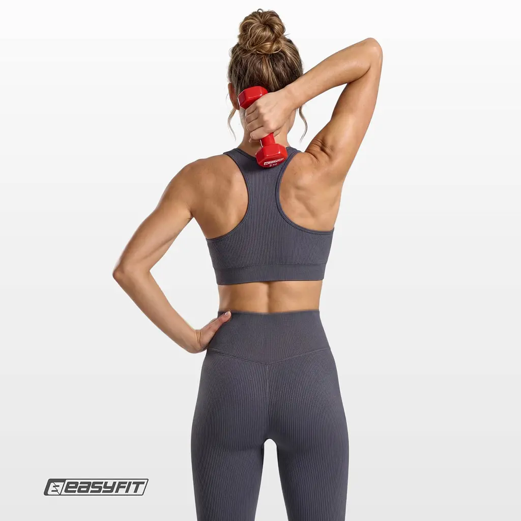 Гантель для фітнесу 2.0 кг EasyFit із вініловим покриттям червона - фото 8
