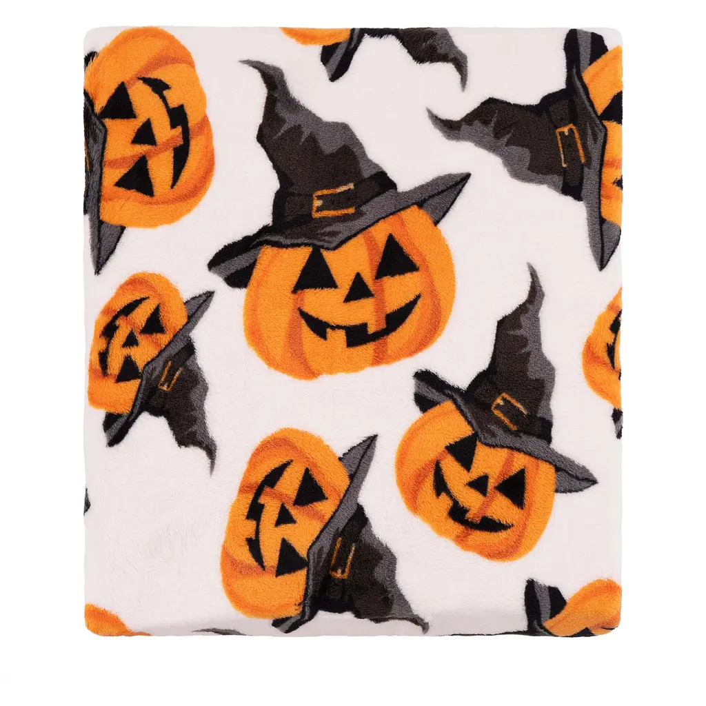 Плед Ardesto Autumn Flannel 160х200 см Хелловін білий (ART0150PB) - фото 2