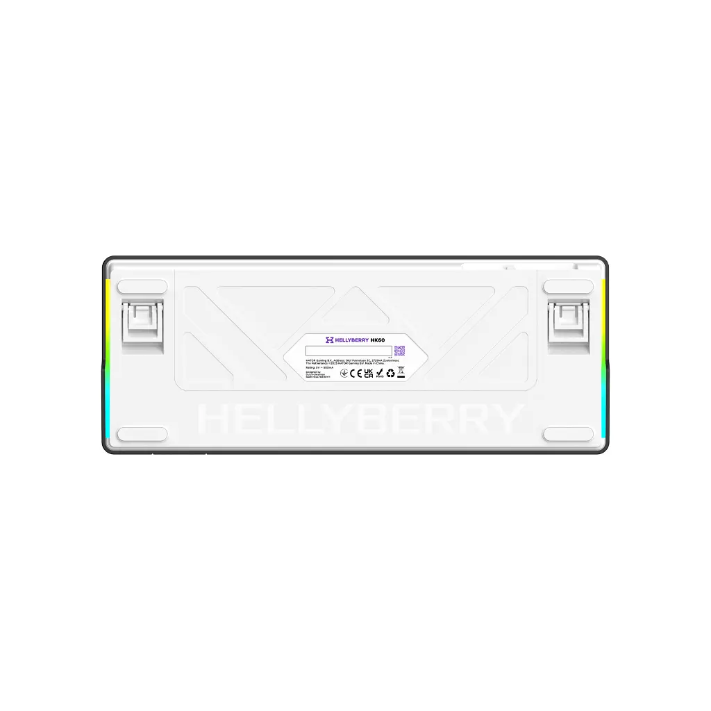 Клавіатура Hator Hellyberry HK60 Mechanical Linear RGB USB UA White/Violet (HK60) - фото 5