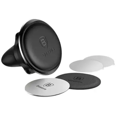 Автодержатель Baseus Magnetic Air Vent Car черный (SUGX020001)  - фото 2