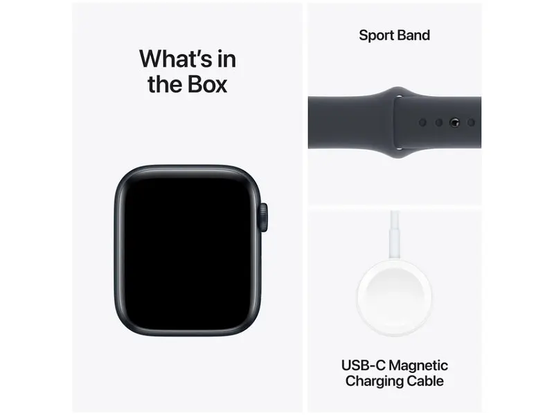 Смарт-годинник Apple Watch SE 2 GPS 40mm Midnight Aluminium Case w. Midnight Sport Band - M/L (MXE93) - фото 7
