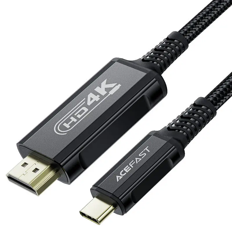 Дата кабель Acefast C1-10 USB-C to HDTV 1.8 м Black - фото 3