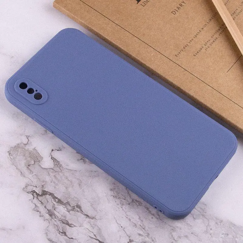 Силіконовий чохол Candy Full Camera для Apple iPhone XS Max (6.5) Блакитний / Mist blue - фото 4