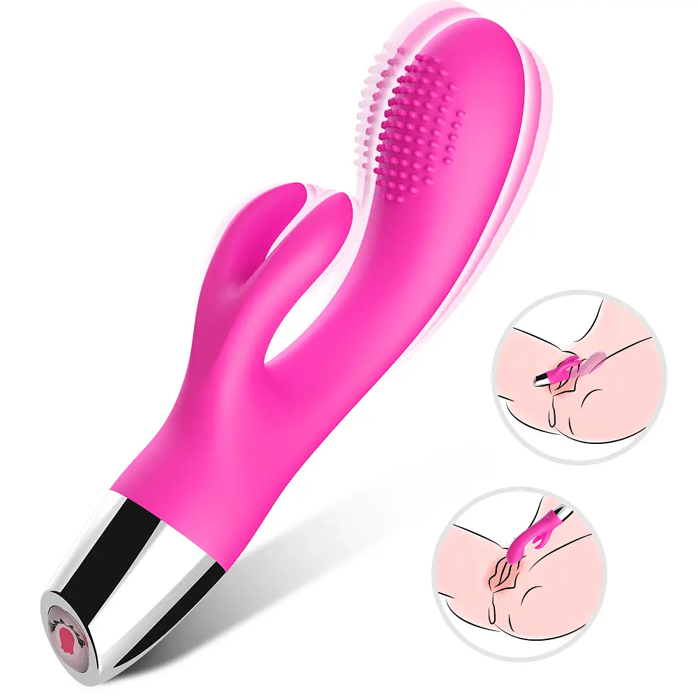 Вібратор з подвійною стимуляцією Rabbit pink Boss Series 52-00017 102104 - фото 2