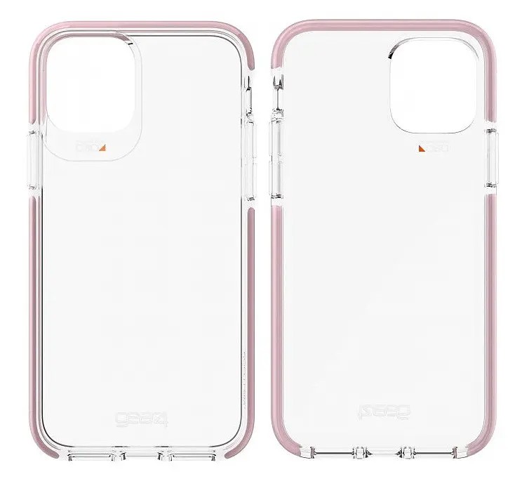 Протиударний прозорий чохол GEAR4 Piccadilly D3O з антимікробним покриттям для iPhone 11 Pro Max (6.5") Pink + Transparent - фото 2