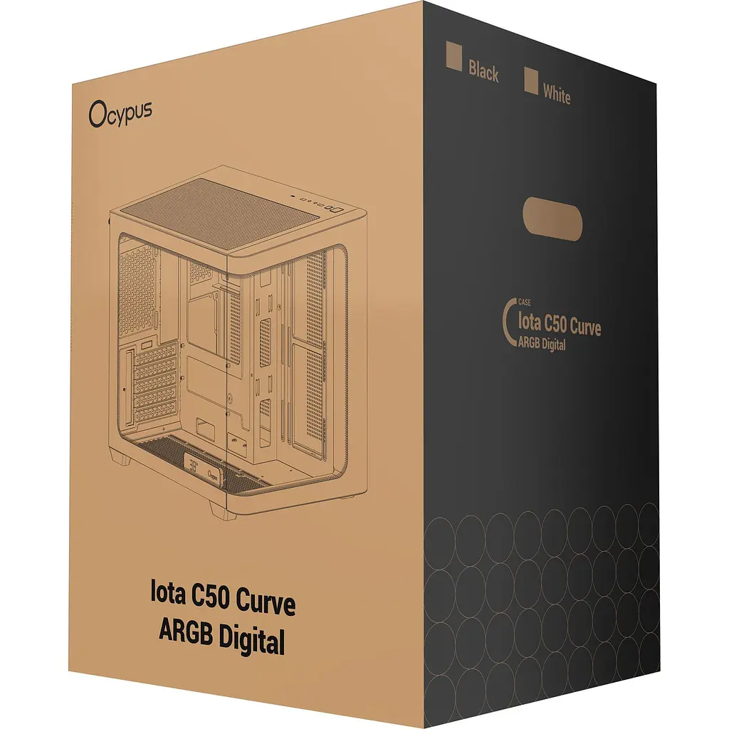 Корпус Ocypus Iota C50 Curve ARGB Black (Iota-C50-BKD300CD-GL) [165774] - фото 10
