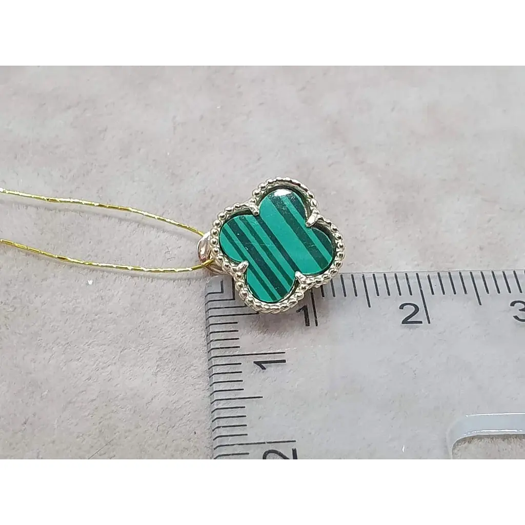 Золоті сережки Платон Конюшина з малахітом. 2С128/71Б - фото 5