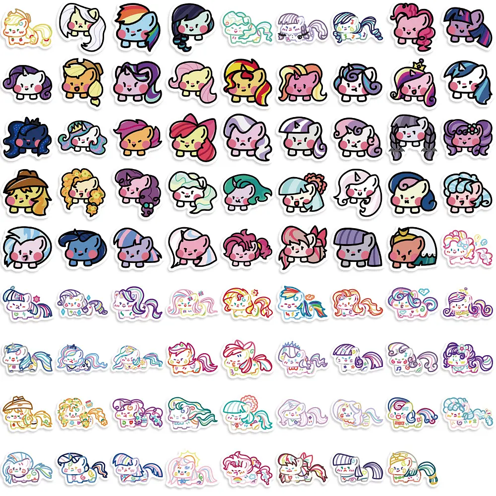 Стікерпак Набір наклейок GeekLand Май Літл Поні My Little Pony 80 штук - фото 3
