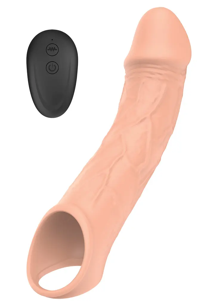 Подовжуюча насадка на пеніс з вібрацією та пультом керування Vibrating Extension Boss Series 22-00066 100568
