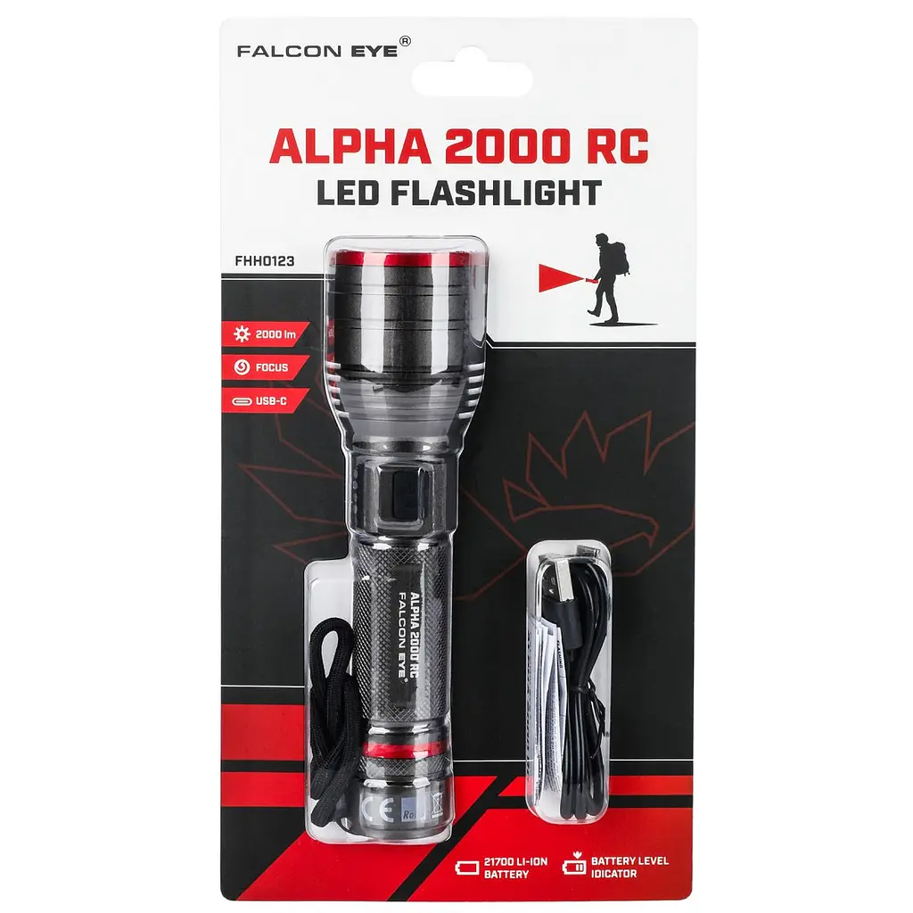 Ліхтар Falcon Eye Alpha 2000 RC (2000 Lm) Focus Rechargeable Type-C (FHH0123) - фото 4