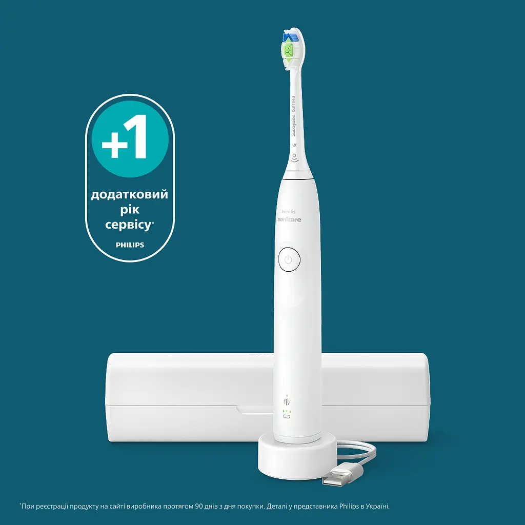 Електрична зубна щітка Philips Sonicare HX7108/02 серії 5300 біла - фото 15