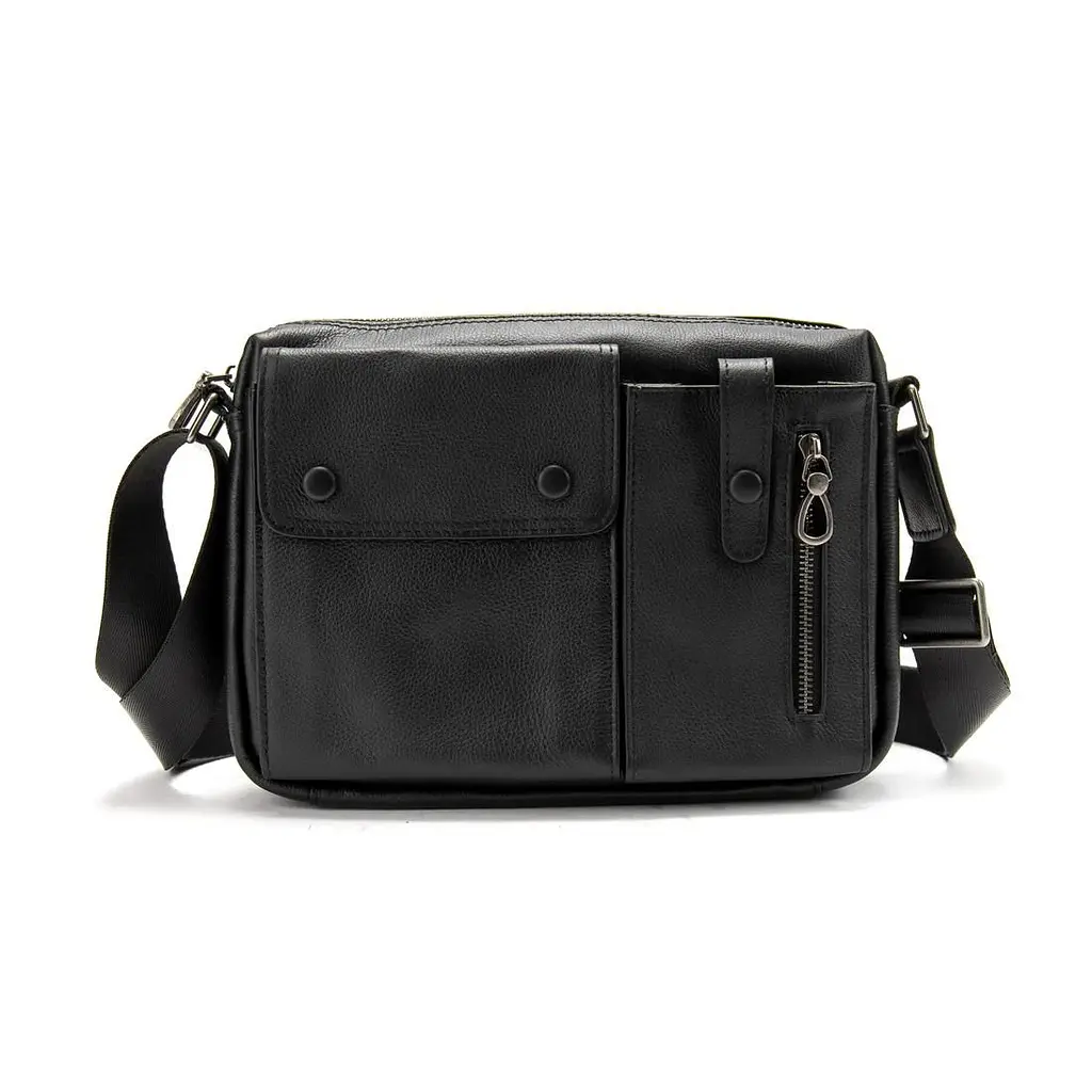 Шкіряна сумка через плече горизонтальна Tiding Bag 1628A - фото 7