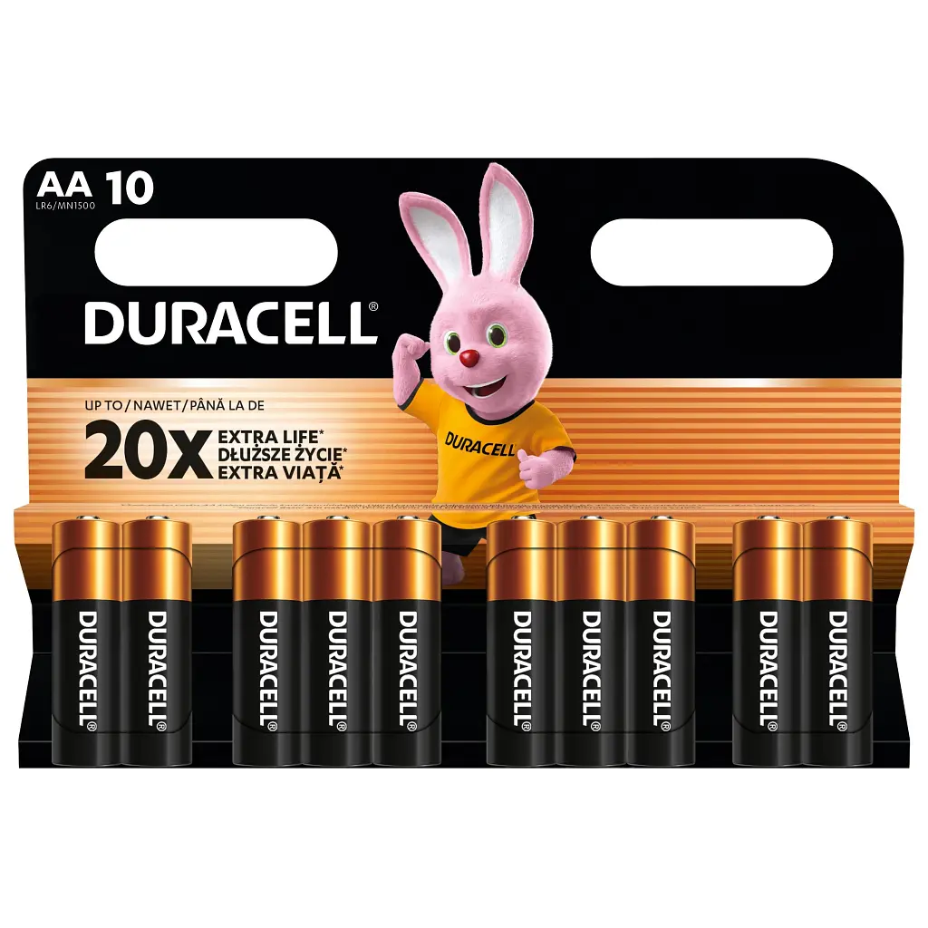 Батарейка Duracell AA лужні 10 шт. в упаковці (5002508/5006461) - фото 2