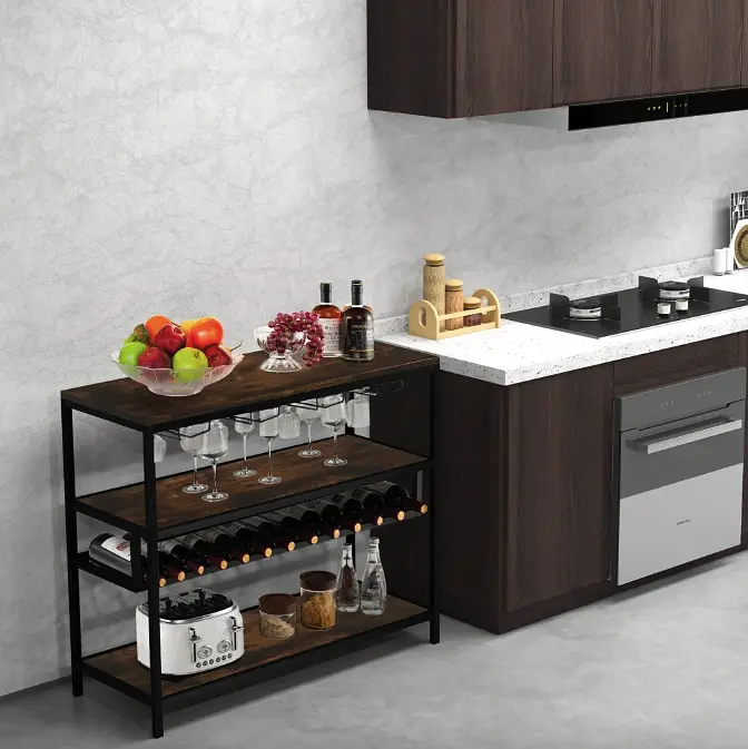 Стіл для кухні Costway Alfred фуршетний в стилі Loft - фото 4